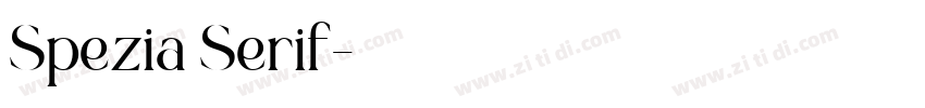 Spezia Serif字体转换